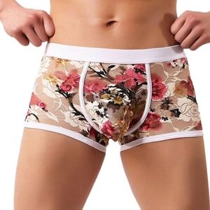 NWT Nanbadun sheer floral with lurex threads mens underwear